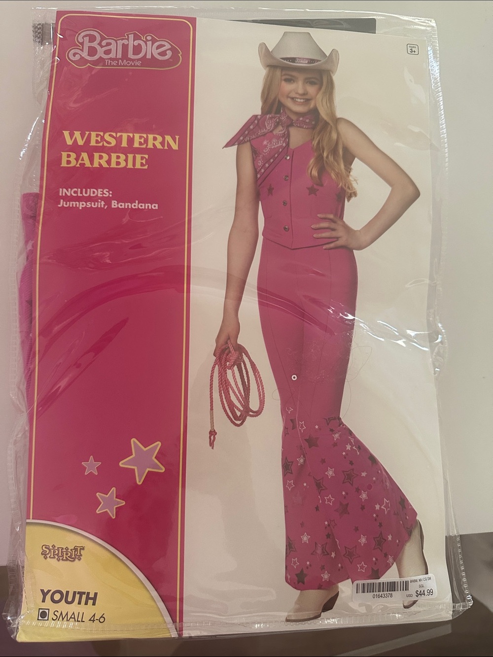 Barbie Pink Western Jumpsuit with Bandana